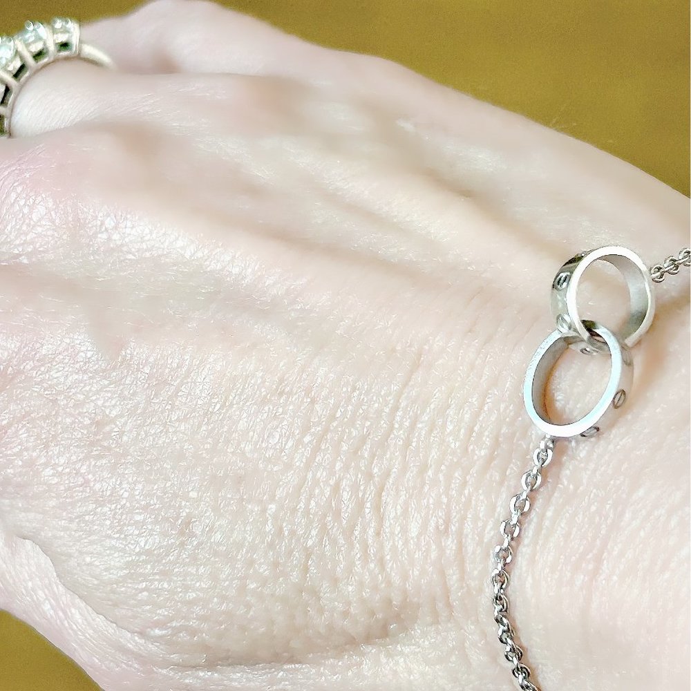 CARTIER 18K WHITE GOLD LOVE BRACELET